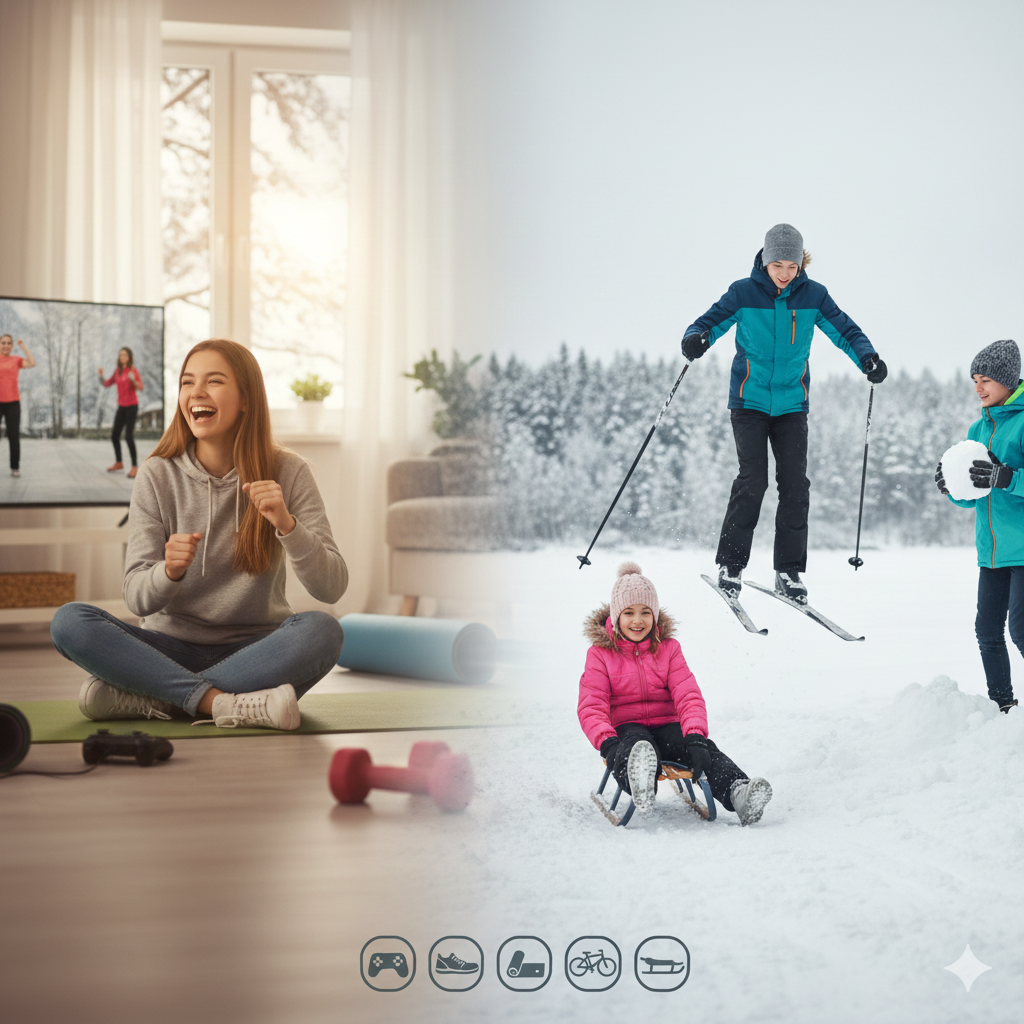 Ferie zimowe 2026 bez nudy: 7 pomysłów na aktywność fizyczną w domu i poza nim dla nastolatków